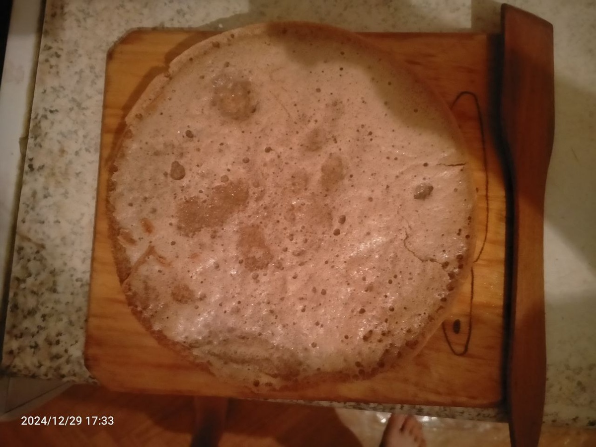 Мой пирог на кукурузном крахмале. Фотография автора