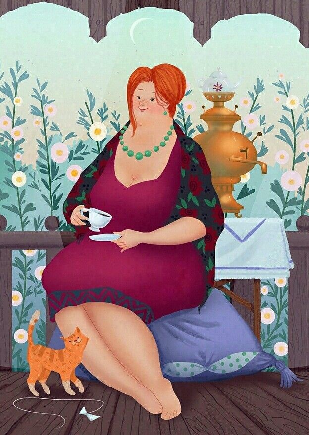 Во, вылитая я. Толстая рыжая женщина. сточник картинки: Pinterest