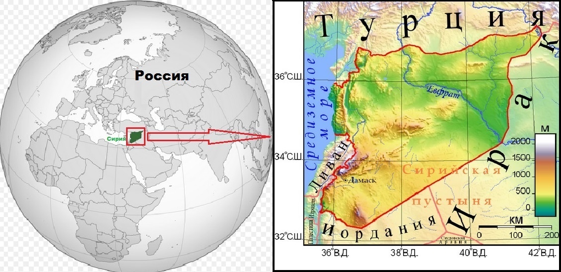 Общая география СИРИИ. (википедия)