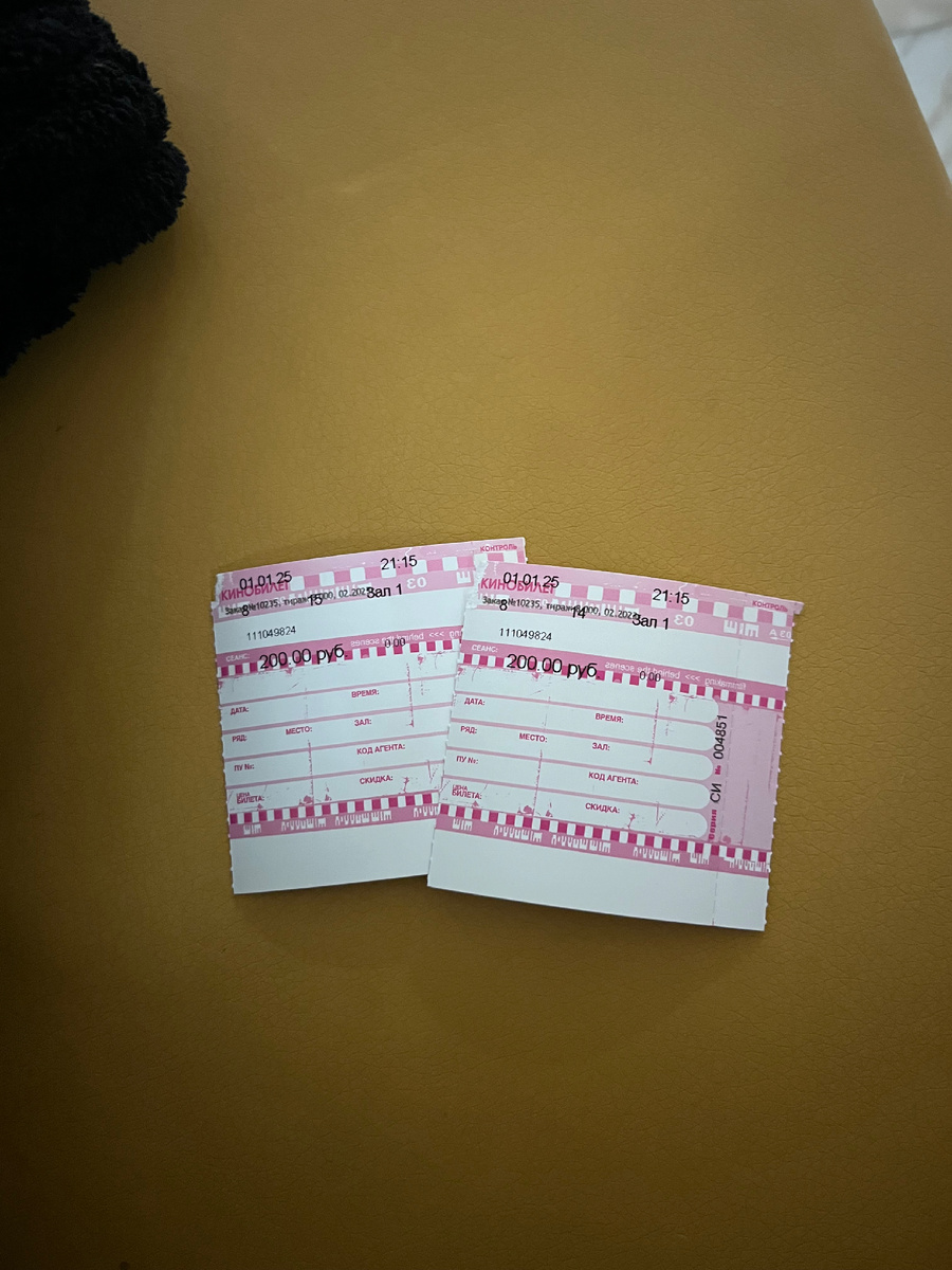 Фото автора. Наши билетики. Цена супер бюджетная. 200 рублей за человека. 