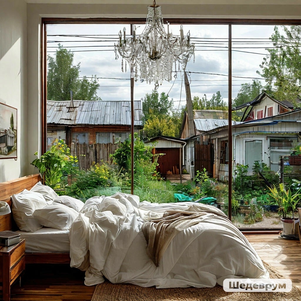 Шутка искусственного интеллекта каким может быть вид из панорамных окон.