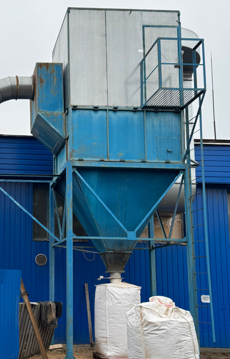 Пылеуловитель - рукавный фильтр. Промышленная аспирационная система очистки воздуха от пыли. «Экогард». 