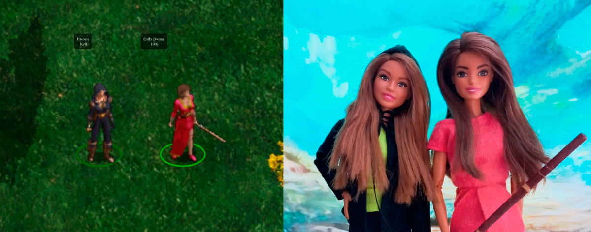 Имоэн и Карли (на минималках и максималках)