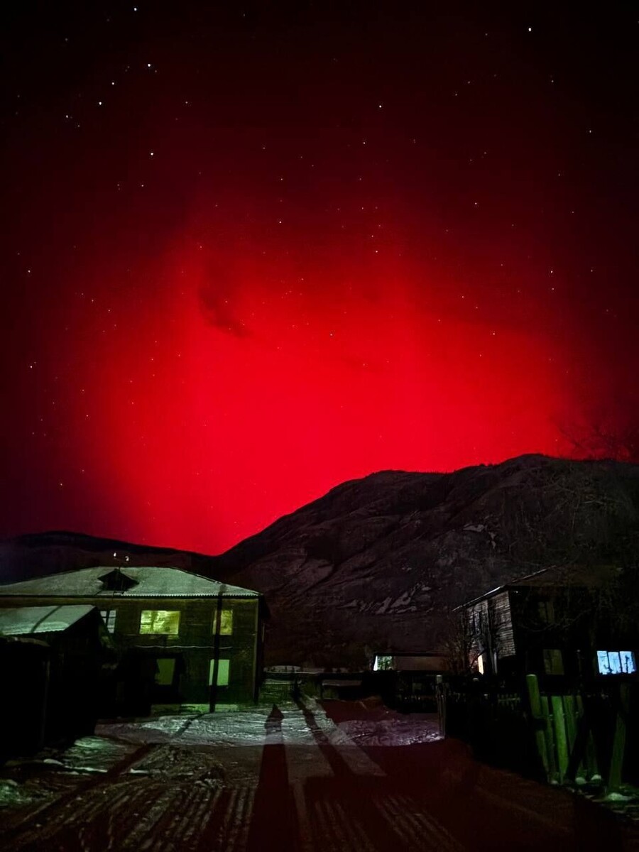    Северное сияние в Республике Алтай. Источник: Telegram-канал «Алтай: главные новости»