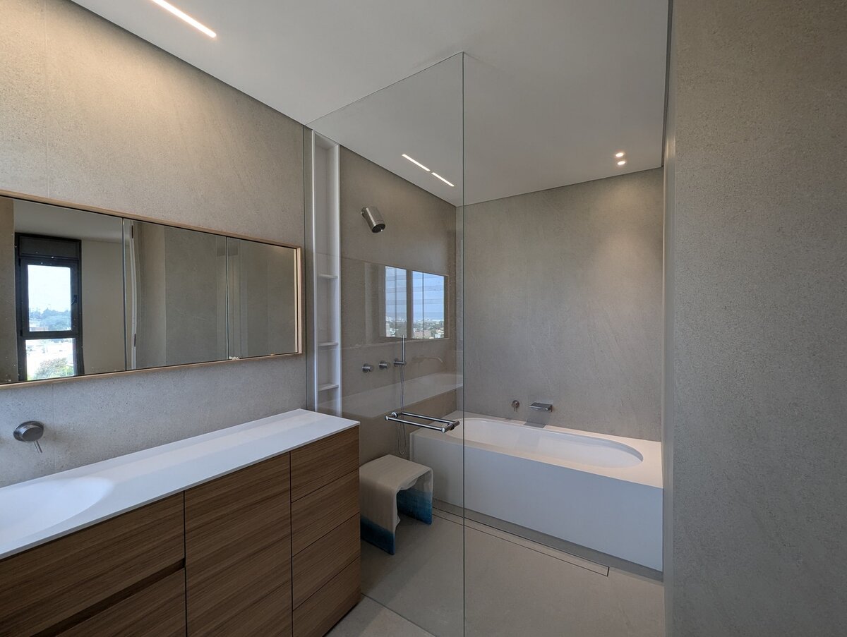 Ремонт ванной комнаты в стиле модерн