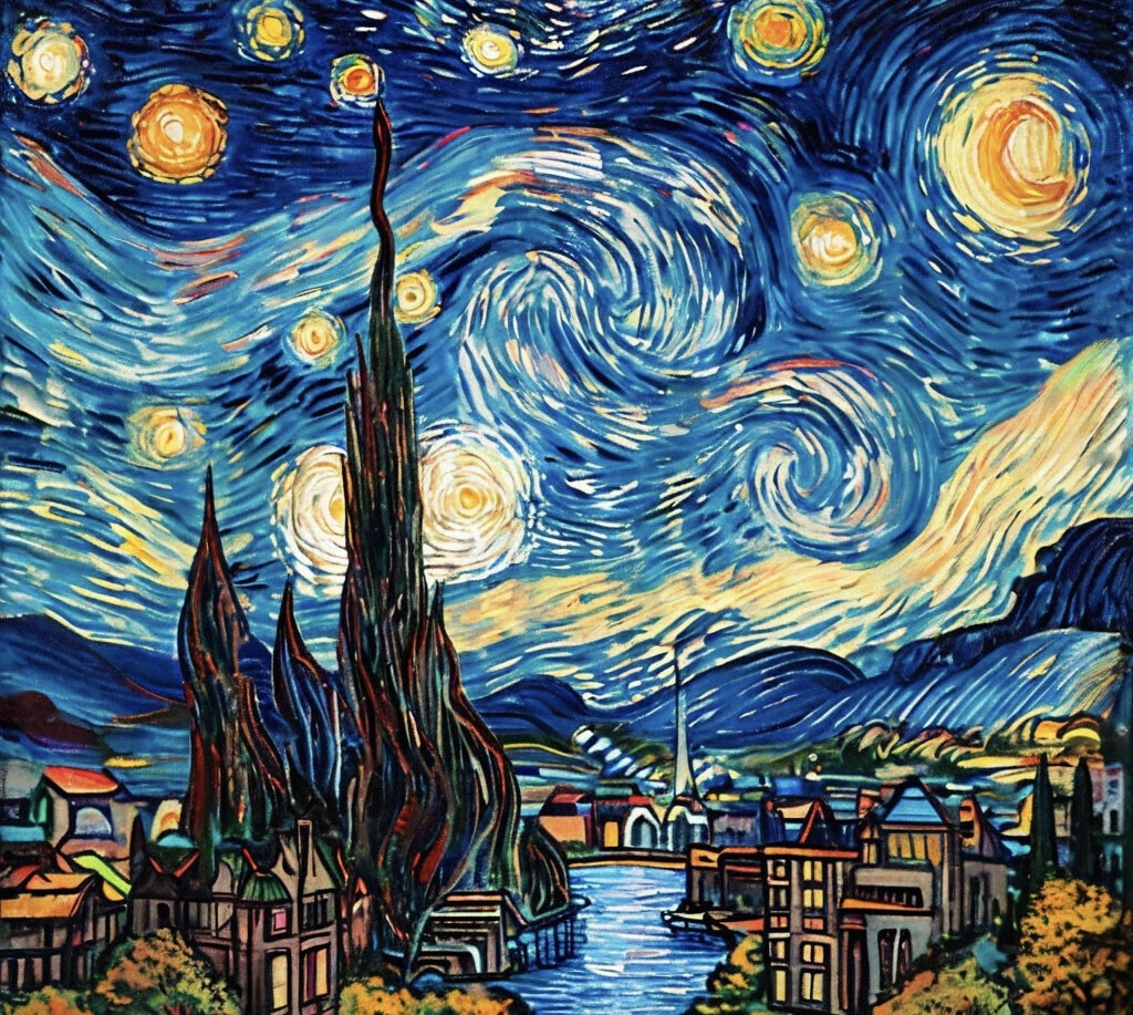 Новогодняя открытка. Шедеврум.