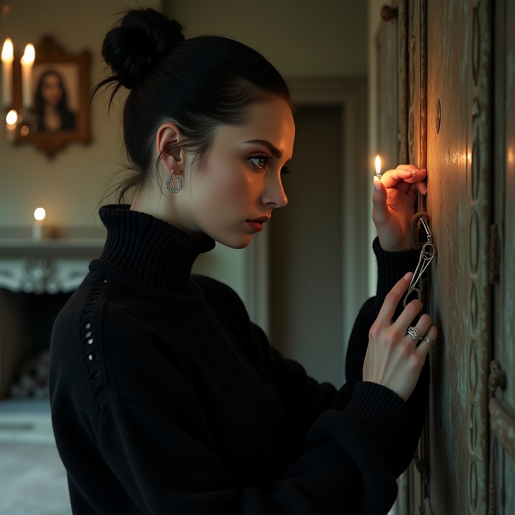 Шпилька оказалась не просто украшением, а миниатюрной отмычкой.