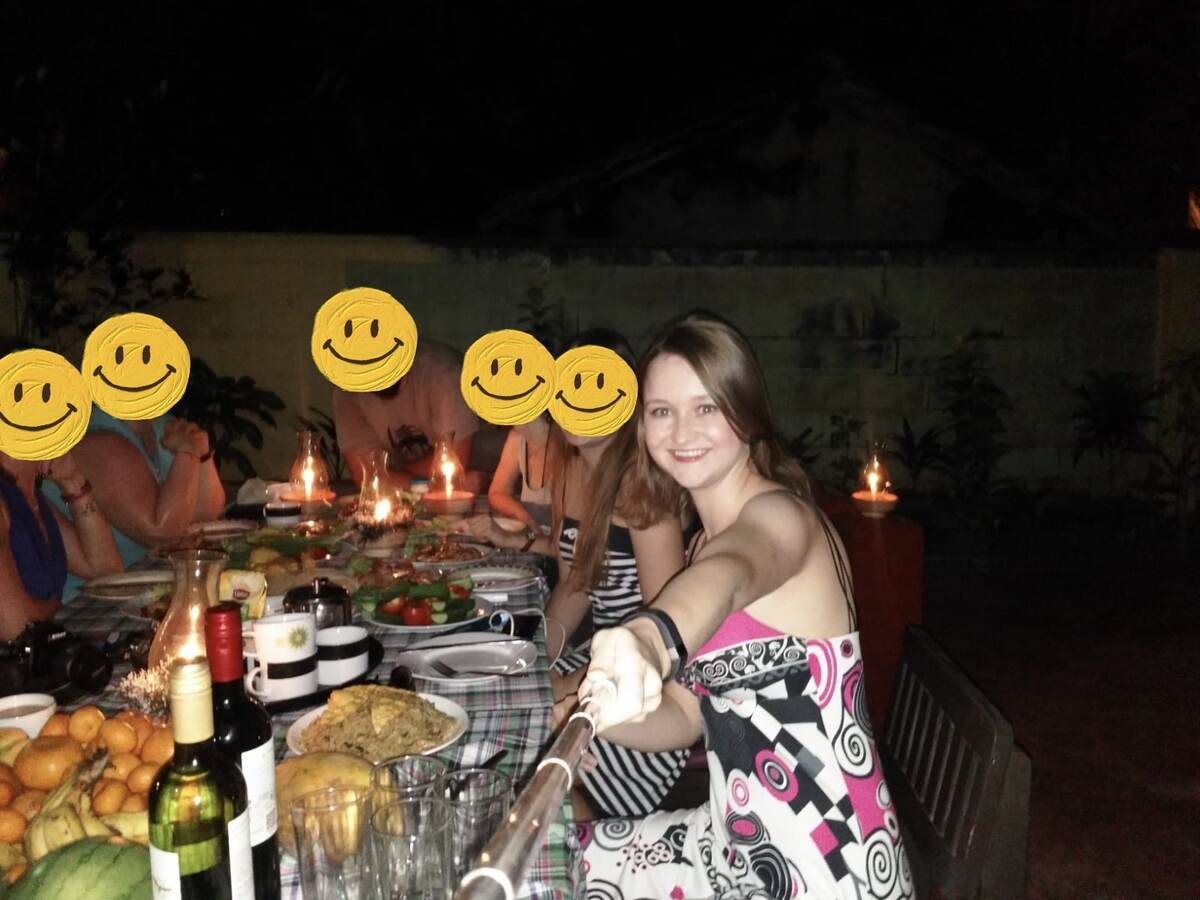 Наш новогодний стол на Шри-Ланке