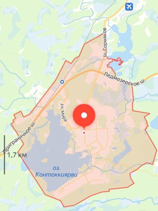 г. Костомукша в границах, республика Карелия 