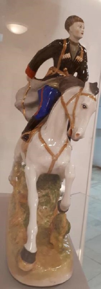 Скульптура "Джигит". Высота 31,0 см. Модель конца 1930-х годов. Государственное бюджетное учреждение культуры Рязанской области "Рязанский государственный областной художественный музей им. И.П. Пожалостина".
