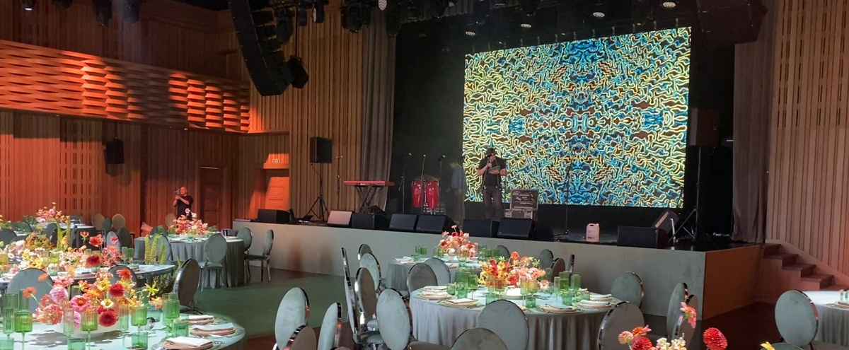 Многофункциональный (концертный, банкетный, конференс зал) зал, спроектированный компанией STEREOTEST