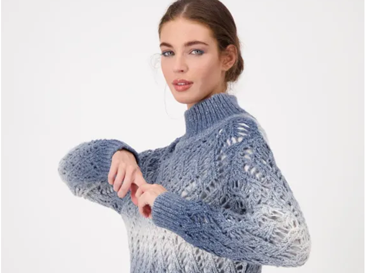 Свитер от бренда Монари с классным узором. Схема узора + образец.