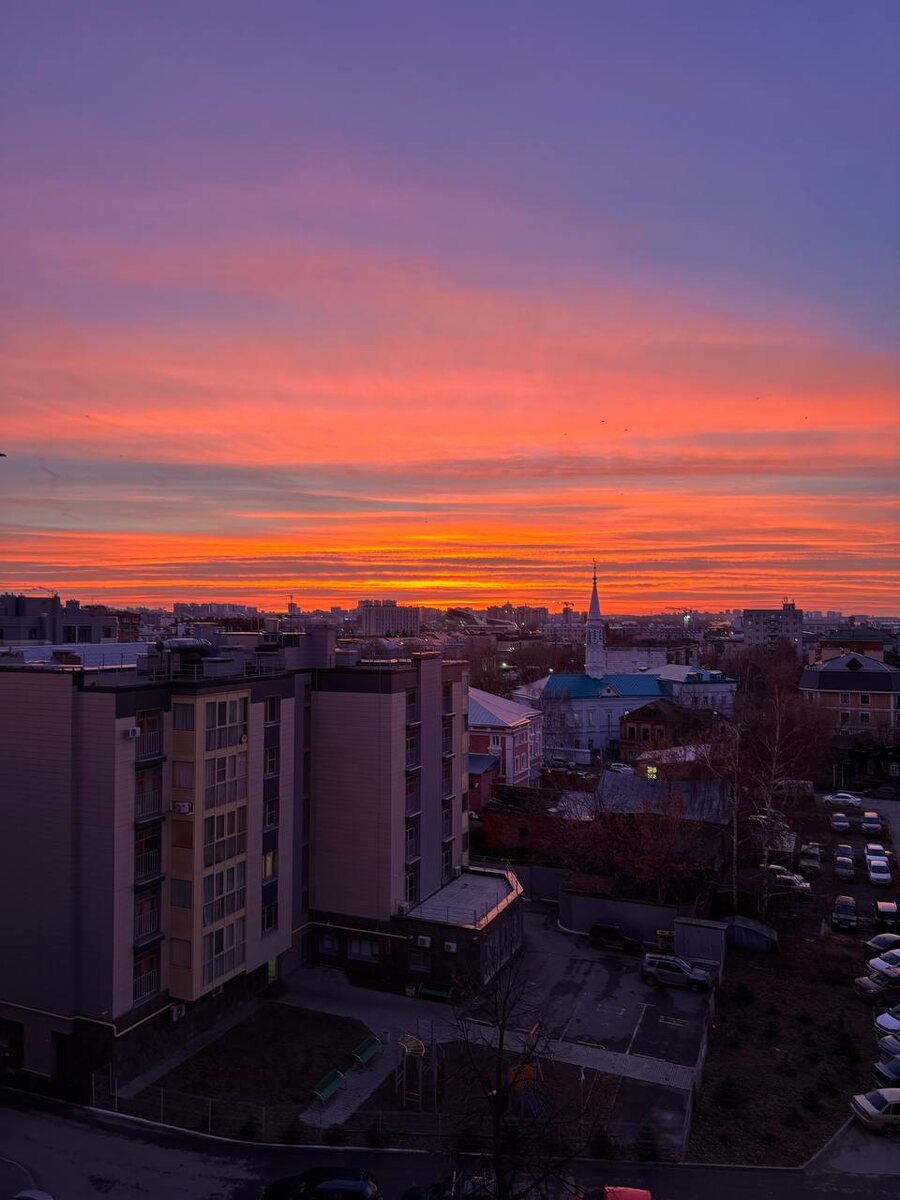 Казань. Аренда квартиры. Красивый рассвет