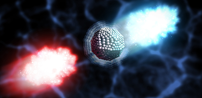 Красивая визуализация связи частиц через гравитон