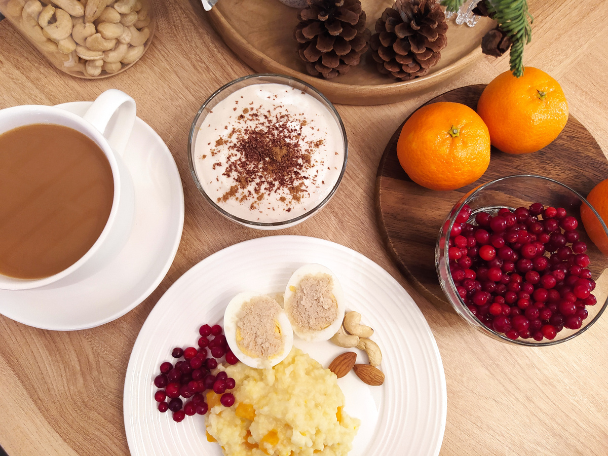 Наш уютный предновогодний завтрак.