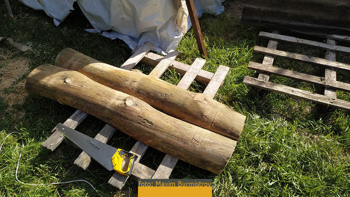 Наметил места стяжек.