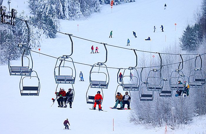    Горнолыжный курорт «Игора» в Ленинградской области.Петр Ковалев/ТАСС