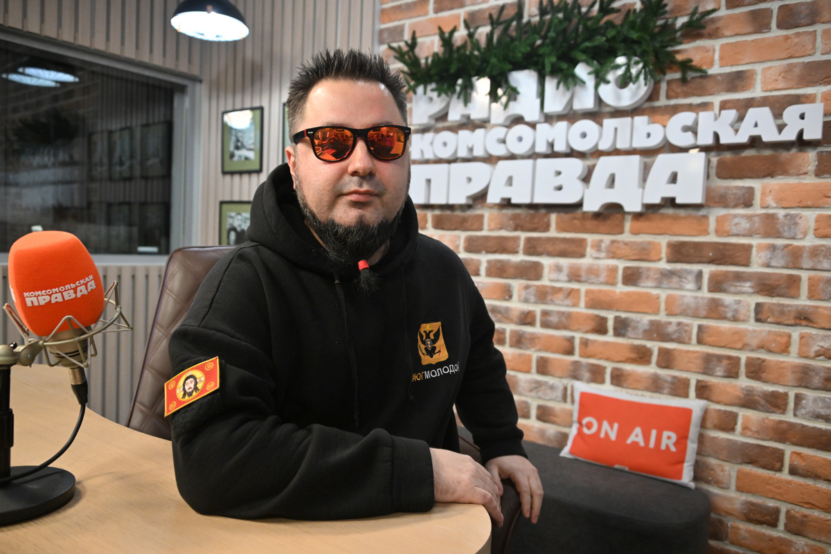 Аким Апачев на Радио «Комсомольская правда».