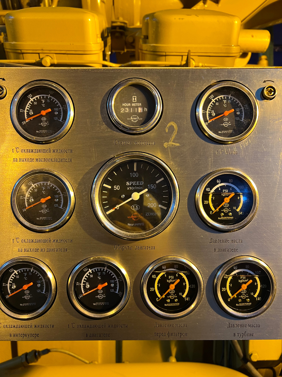 Двигатель Chidong G12V190pzl-3, панель приборов