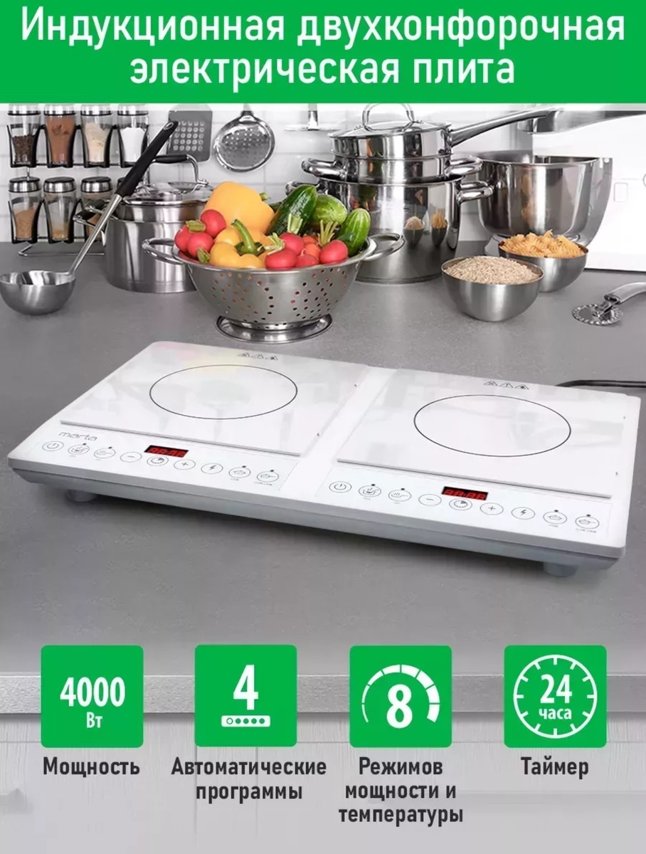 Индукционная плита, купила на WB, цена 3400 руб.