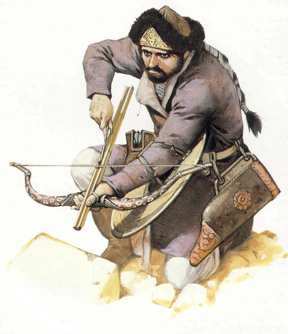 Турецкий лучник с маджрой в XII-XIII вв. Художник: Angus McBride