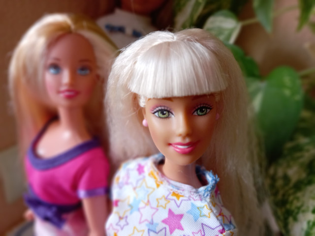 куклы барби All Grow Up Teen Skipper 1996 и  Stroll 'N Play Barbie 2001