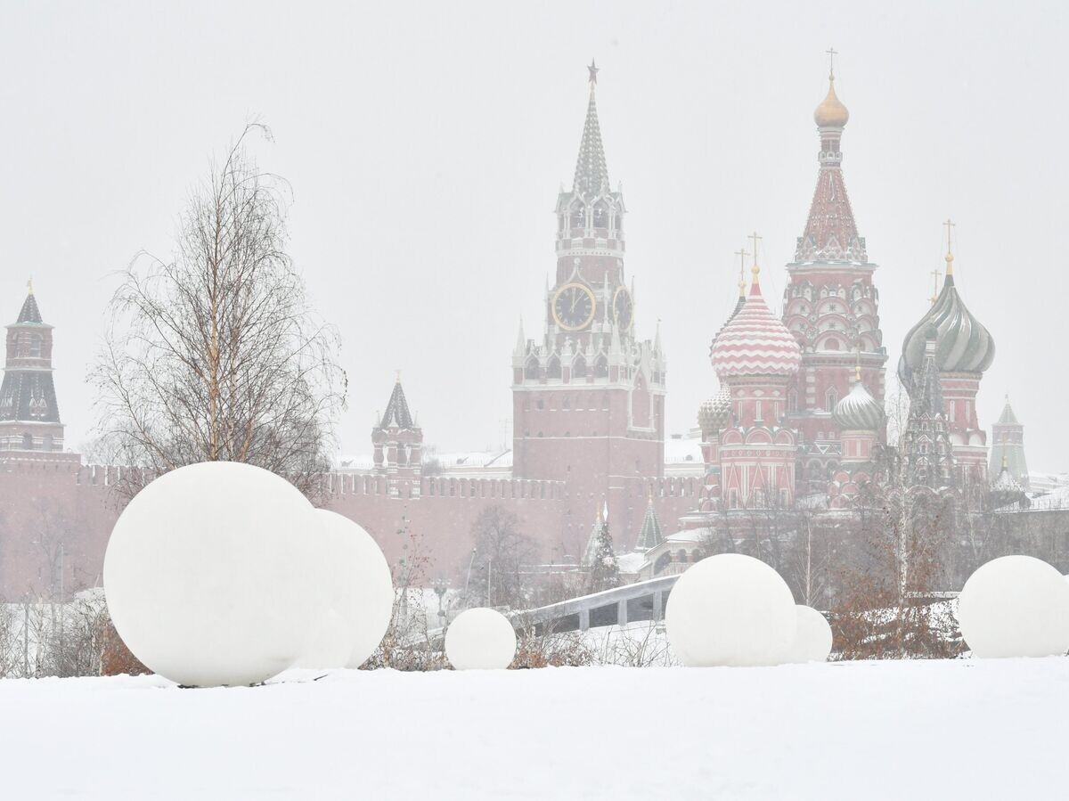    Снег в Москве© РИА Новости . Михаил Воскресенский