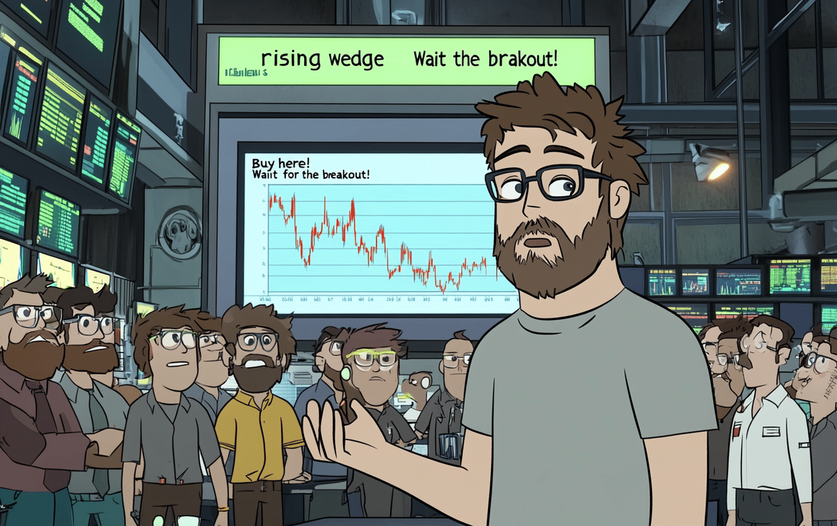 Распознавание и торговля по паттерну «растущий клин» Павел Летучка📷
