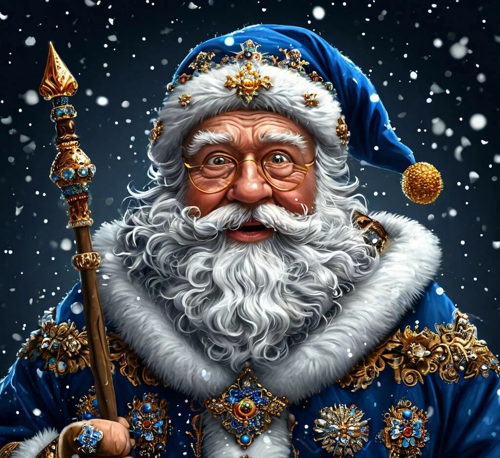 ИИ, Удивлённый дед Мороз