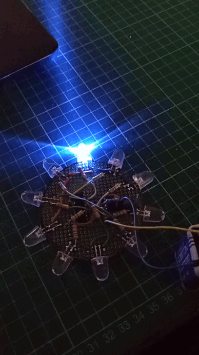 Работа готового устройства.