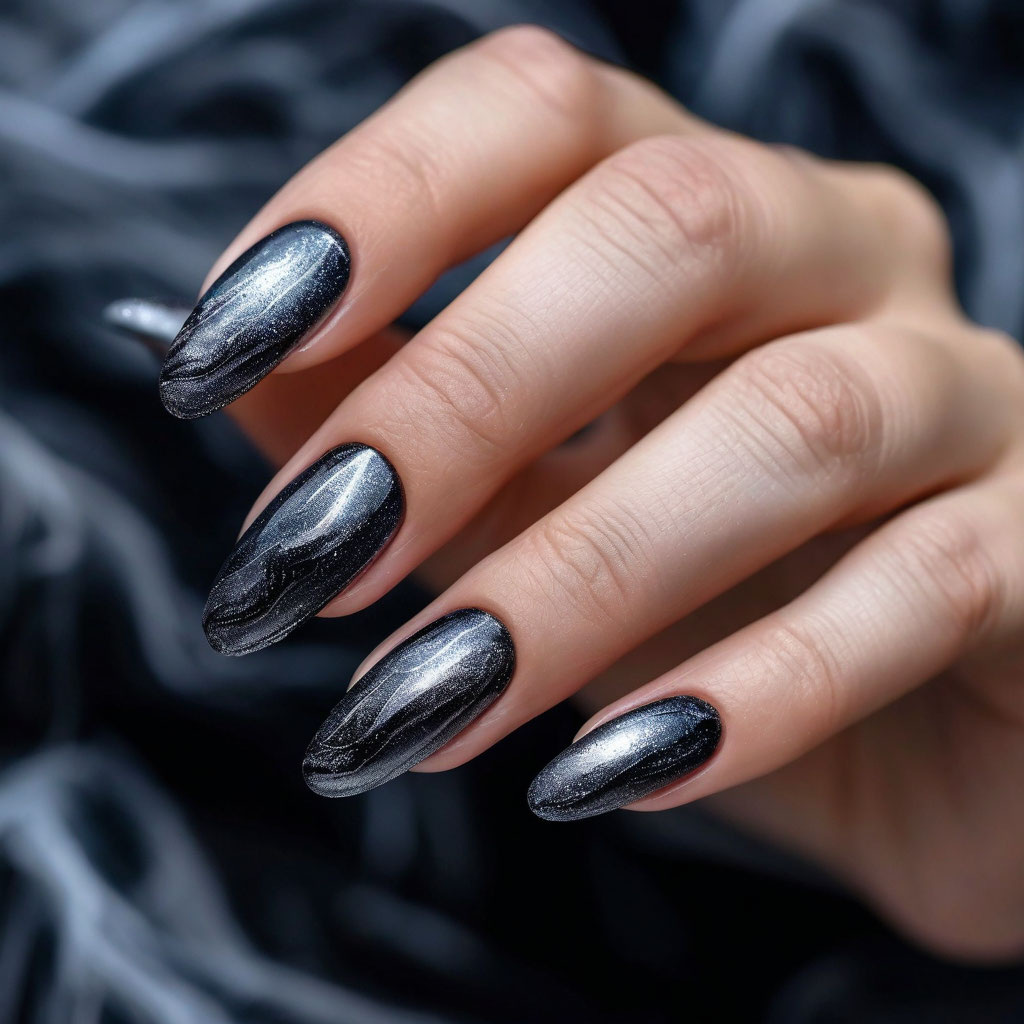 маникюр с эффектом дымки