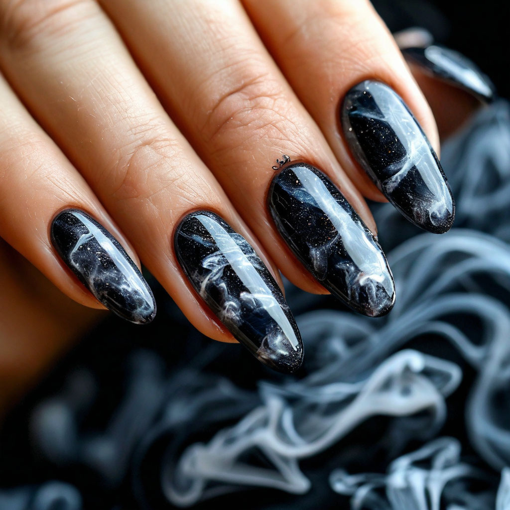 Маникюр с эффектом дымки