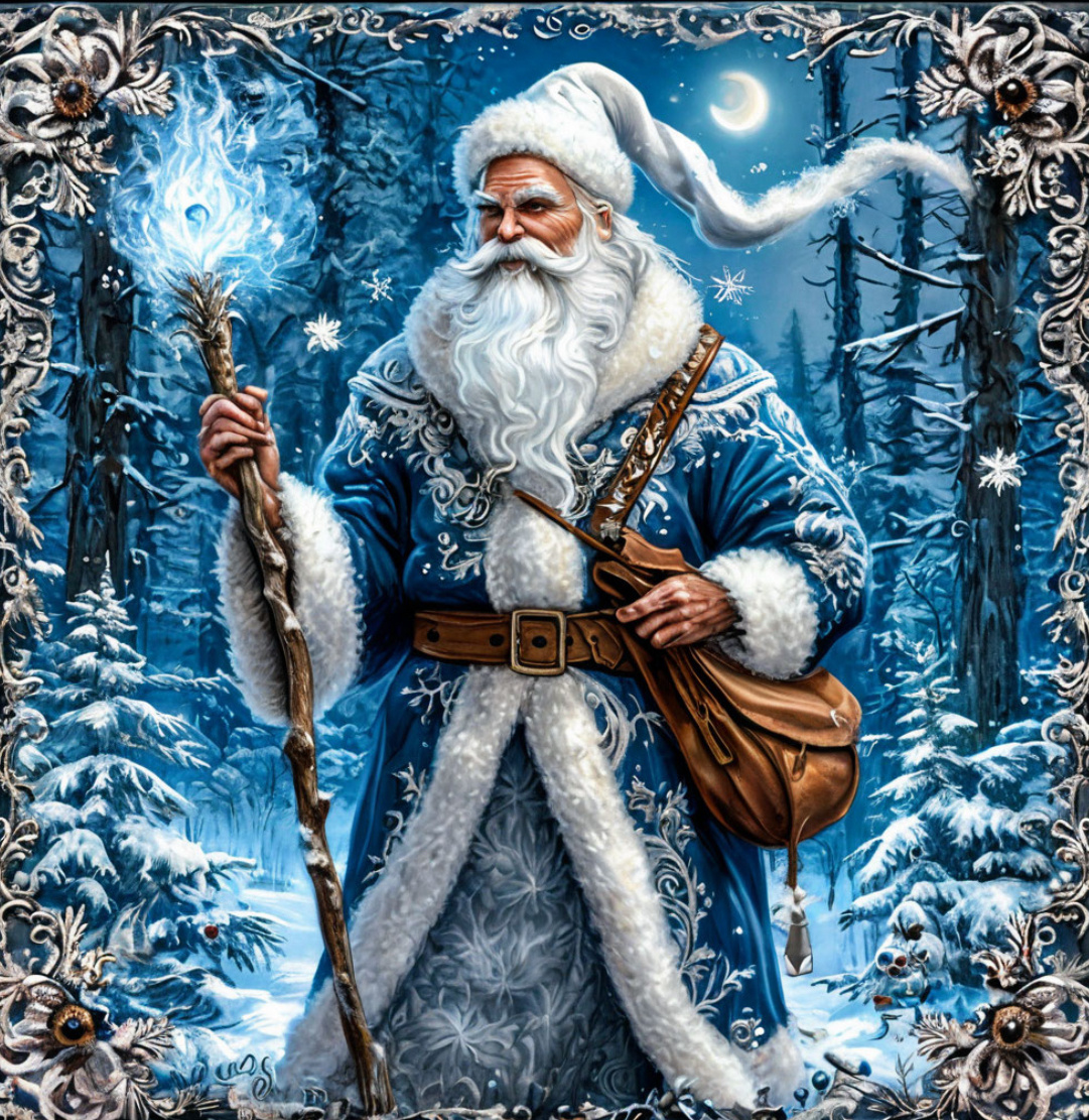 Современный Дед Мороз - переосмысленный советскими художниками образ славян кого бога холода смерти и стужи Карачуна, вовсе не доброго старика, любящего всевозможные жертвоприношения 