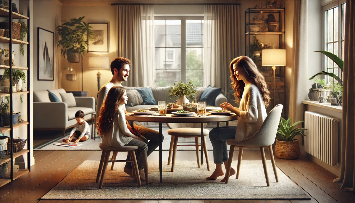 Семья за ужином