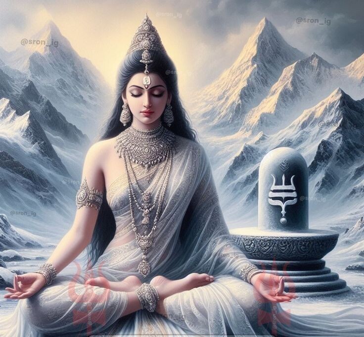 Парвати соблюдает аскезу для Шивы