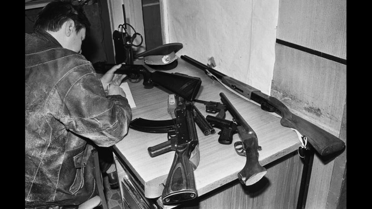 Изъятое оружие...