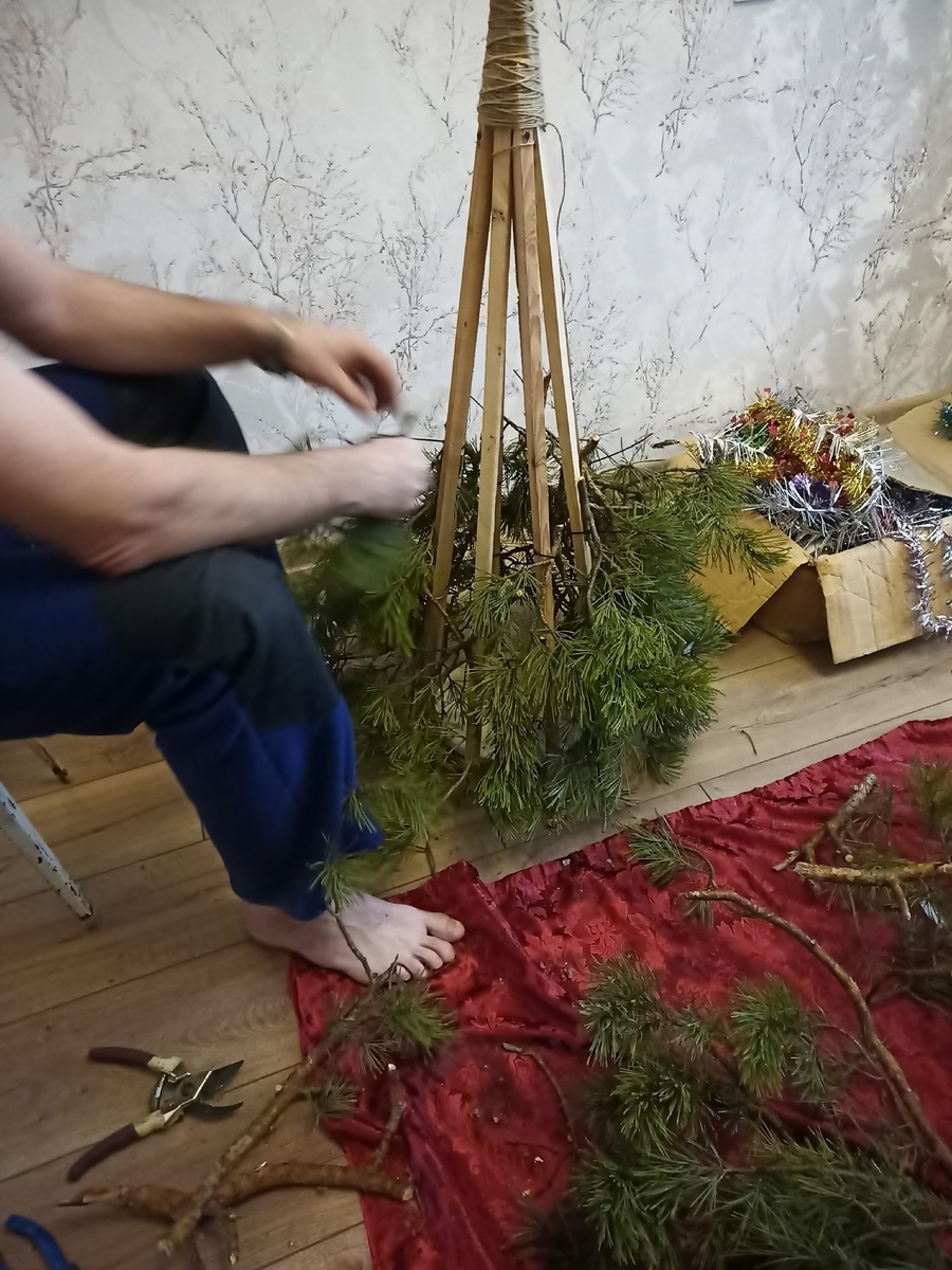 Процесс создания новогоднего настроения))