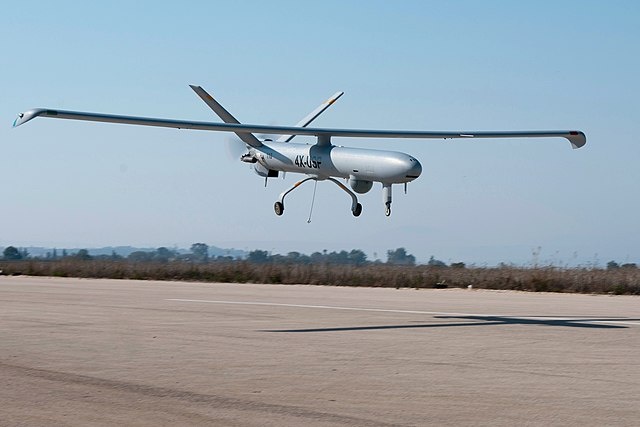    Elbit Systems Hermes-450 unmanned aircraft takeoff Василий Соколов