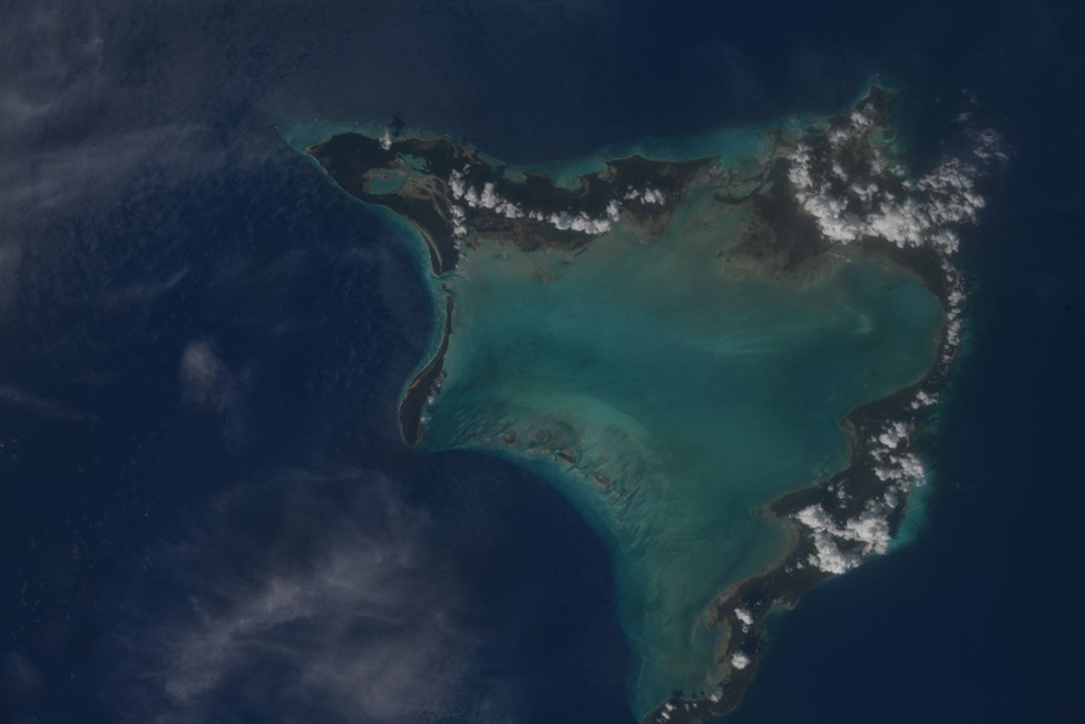 Карибские острова с борта МКС. Фото: Роскосмос
