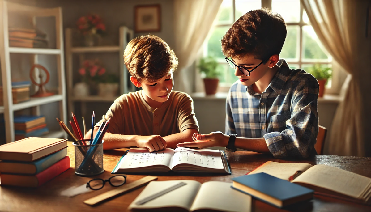 Алексей с другом делают домашнее задание