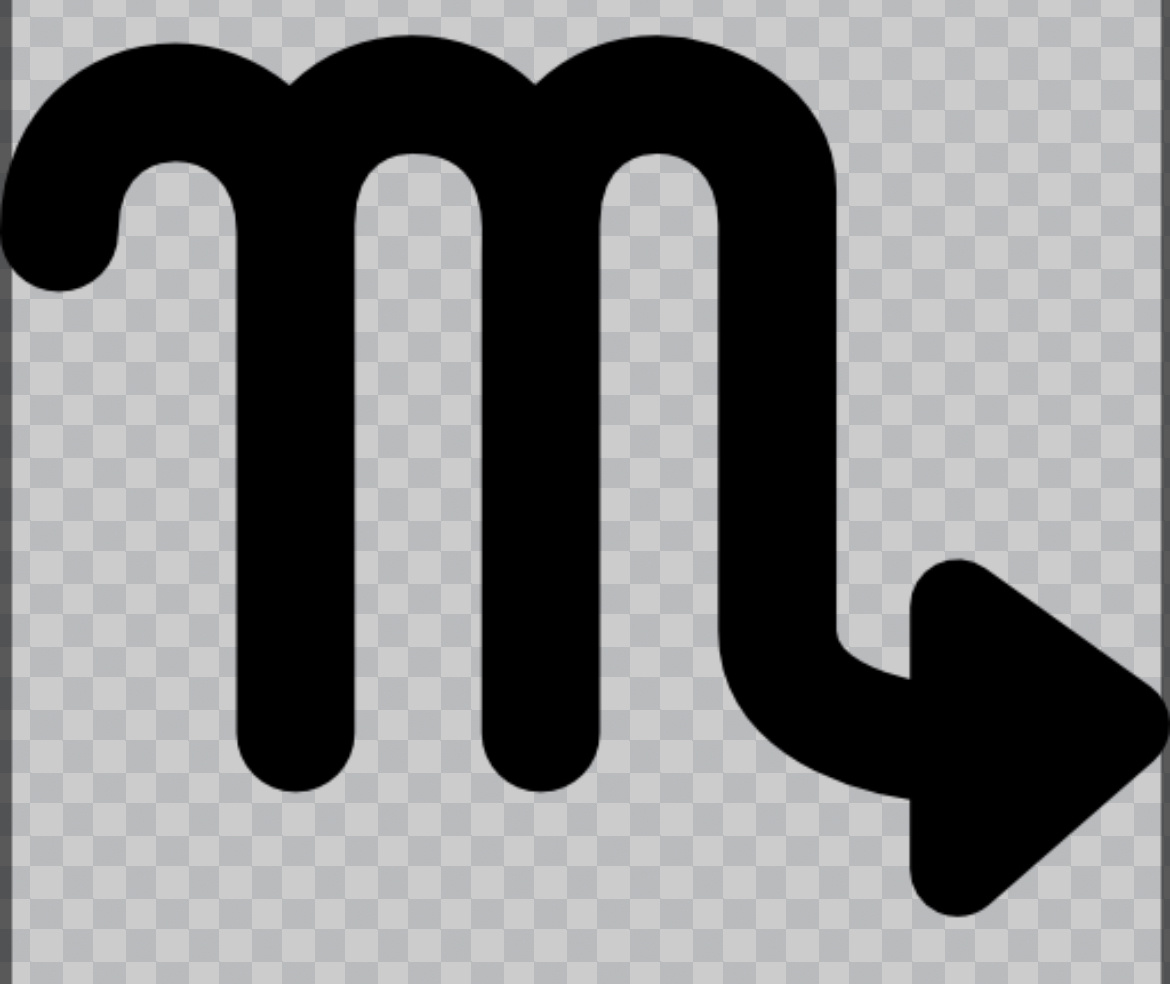 Символ знака зодиака Скорпион, взятый с просторов интернета