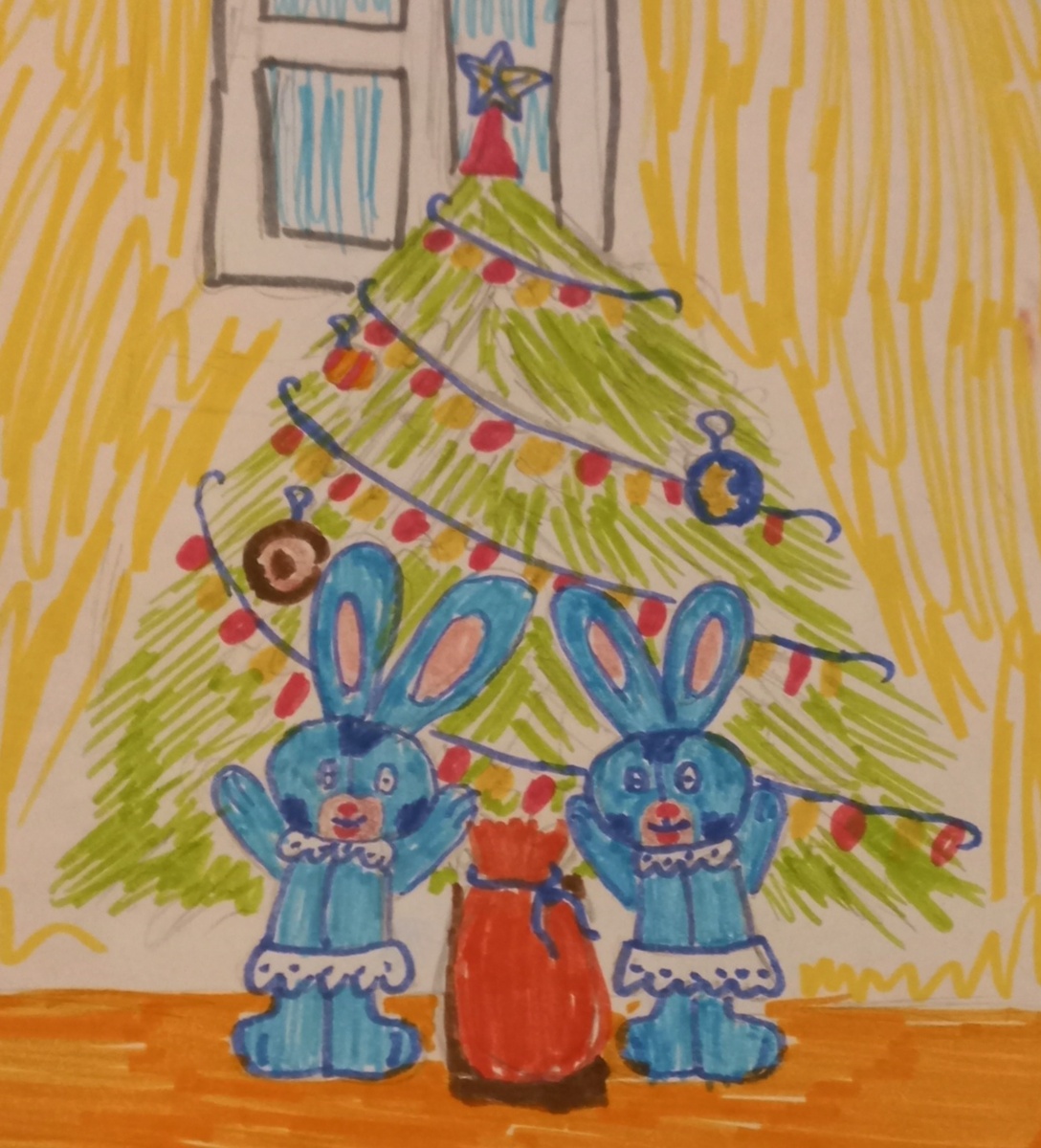 Рисунок Лены Ивановой, 8 лет