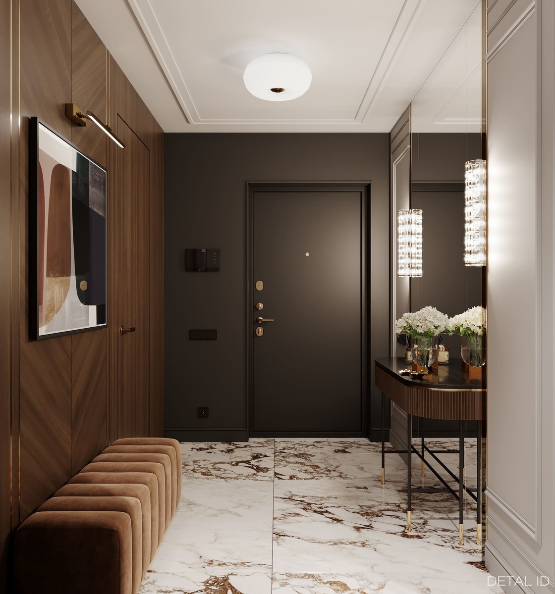 Прихожая в проекте квартиры в Самаре. Detal ID