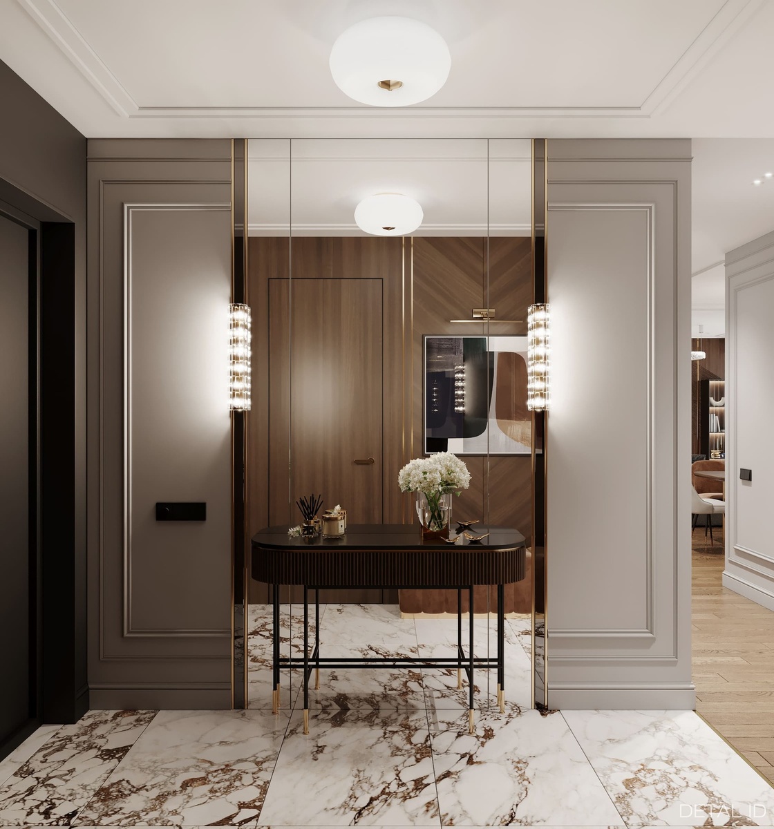 Прихожая в проекте квартиры в Самаре. Detal ID