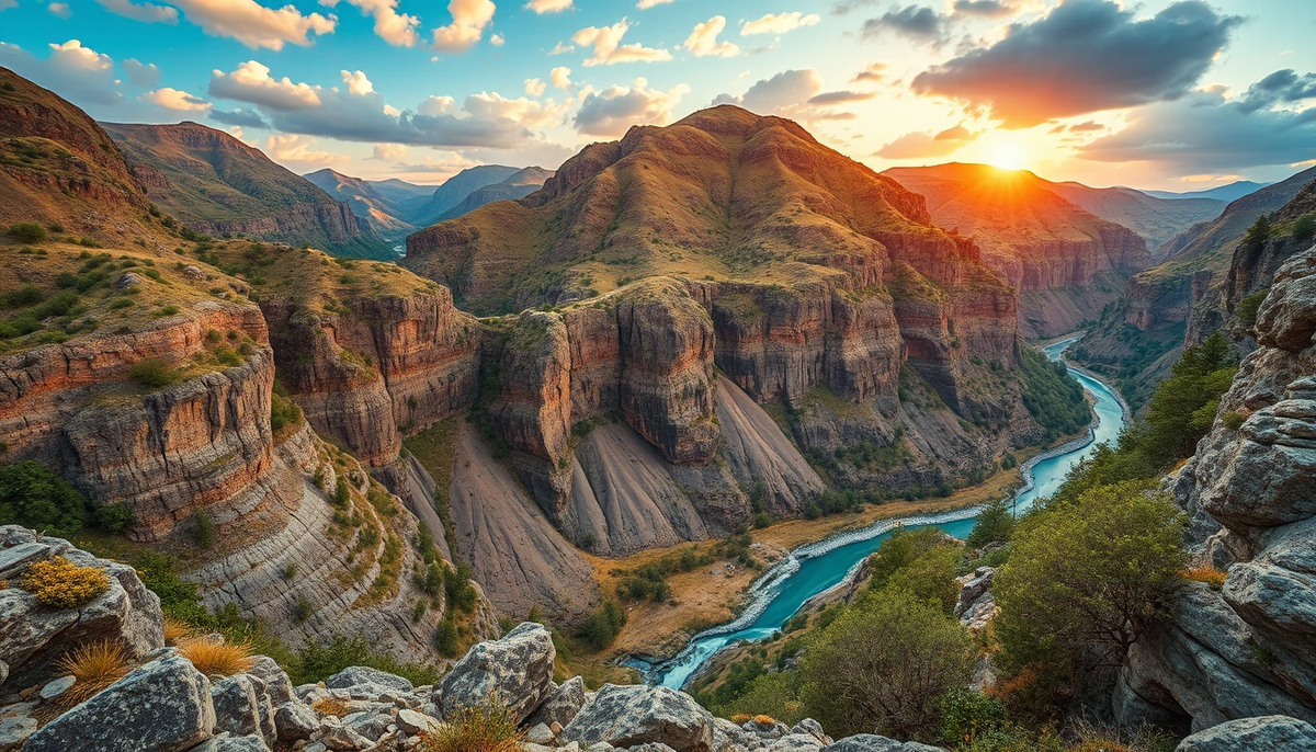Сулакский каньон. Создано автором