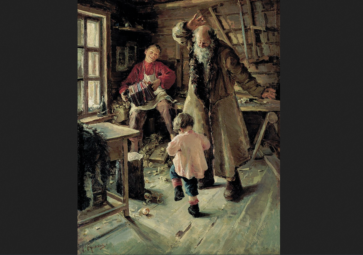 Антонина Ржевская. "Веселая минутка", 1897.