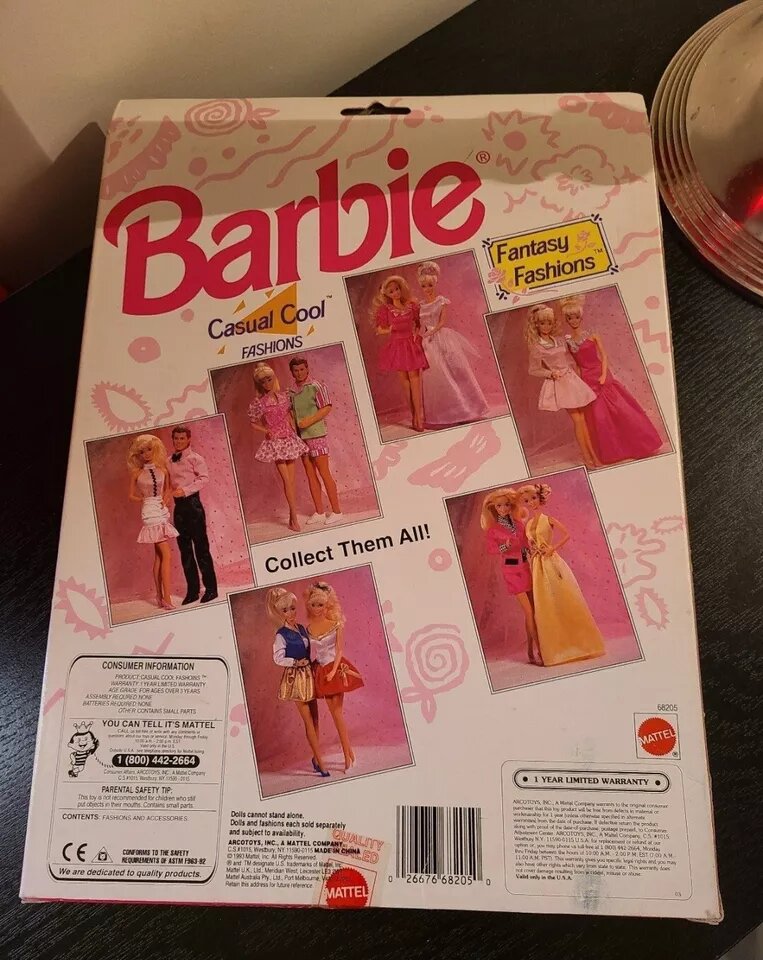 Barbie vintage 1993 Fashion set Casual Cool. Фото с eBay.com