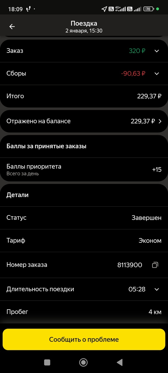 Это заказ по тарифу эконом, с коэффициентом +100. В режиме мой район. 