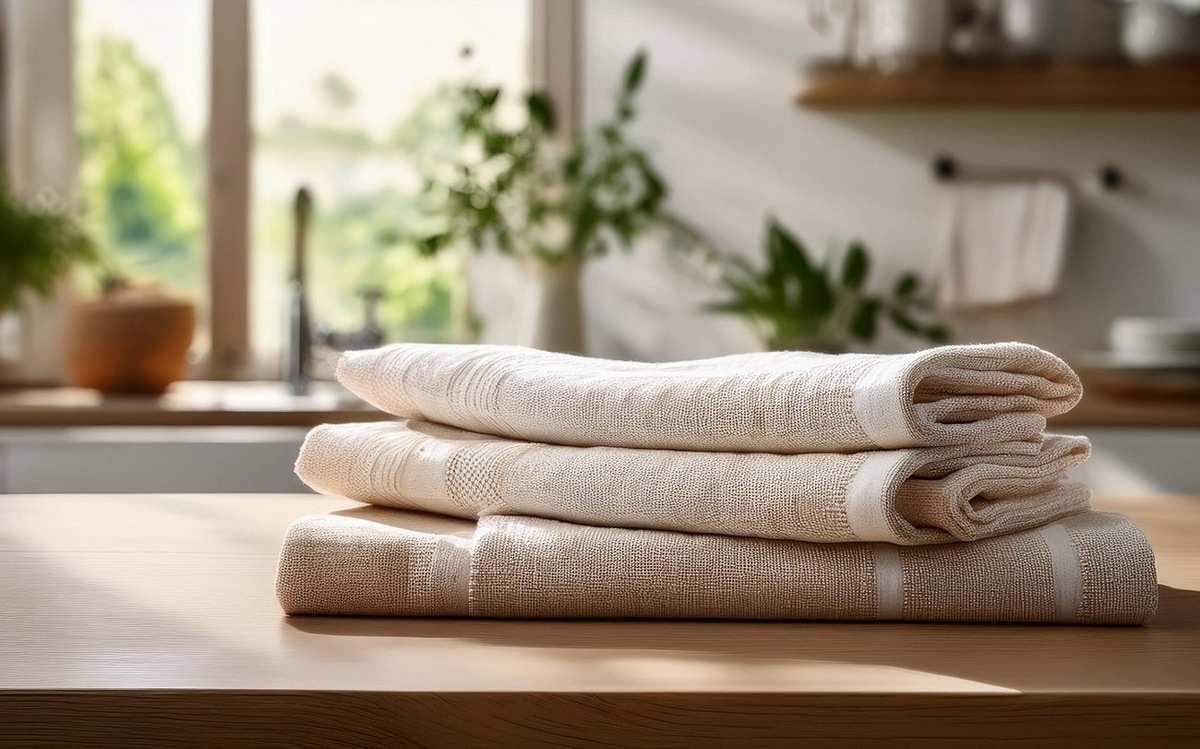 От застарелых пятен на кухонных полотенцах не останется и следа: копеечный способ с целлофановым пакетом / Фото: Pogovorim.by