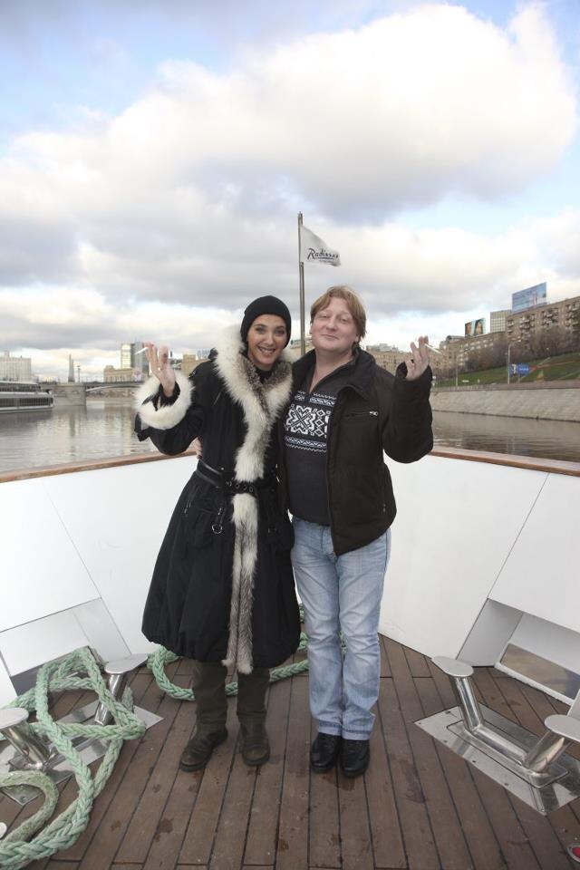 Розалинда Челентано и автор канала "Пераново перо" Олег Перанов